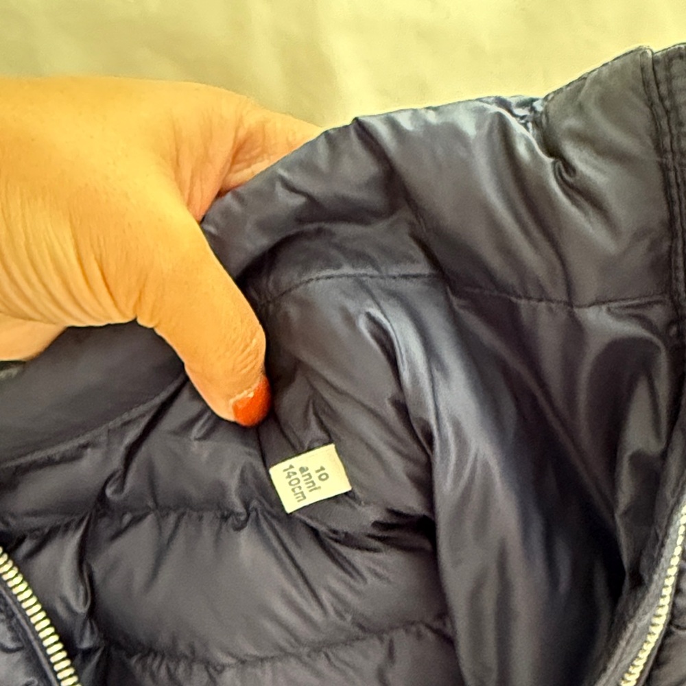 Moncler Kids Navy Puffer Jacket - Picture 2 of 4